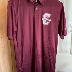 Men's College of Charleston Polo Style Shirt - Burgundy, Small 34-36
